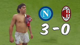 Diego Maradona ha distrutto il miglior Milan della storia (1989) 2 assist 1 gol