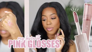 MY FAVORITE PINK LIP GLOSSES FOR AN *EVERYDAY* LIP + CUTE LIP COMBOS! | Andrea Renee