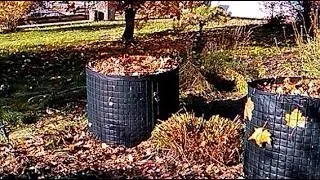 Compost pile / vertical garden netting and spunbond