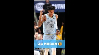 Ja Morant almost hit his head for this block 😳 #Short