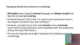 Typological classification of languages- 3rd- History
