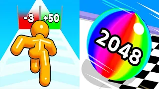 Tall Man Run VS Ball Run 2048 - Android iOS Gameplay Ep 2