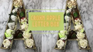 Crown Apple Letter Box w/ Chocolate Covered Strawberries & Cupcakes