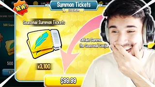 Monster Legends: SPENDING Over 3,000 Seasonal Summon Tickets!!! $99.99