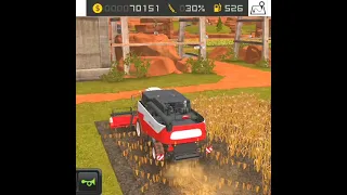 Wheat Harvest With Detuz Combine In FS 18 | FS18 Gameplay | Farming | FS18 Timelapse #shorts #short