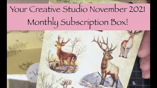 Your Creative Studio November 2021 Unboxing and a Project Share! #yourcreativestudio