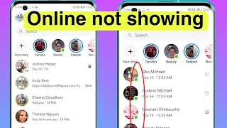 messenger friends online not showing | messenger active now but not online