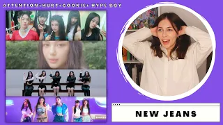 NEW JEANS ATTENTION + HURT + COOKIE + HYPE BOY MV REACTION