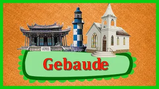 GEBAUDE🏠 Deutsch Doman Karten | Padagogische Karten Doman