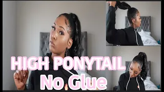 HOW TO: QUICK & EASY HiGH PONYTAIL (No Glue) || Cierra Nicole