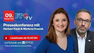 Pressekonferenz mit Herbert Kickl: "Aktuelles zur Corona-Krise!"