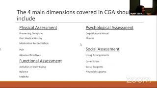 Comprehensive Geriatric Assessment