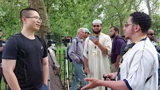 Asif Made A Chinese Laugh His Head Off! Shamsi And Visitor Speakers Corner sam dawah