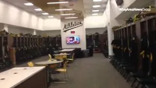 A guided tour (with brutal narration) of the clubhouse that awaits #Athletics players in remodeled H