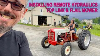 Adding remote hydraulics / top link and an IronCraft FL165 to our Ford Tractor [vlog 011]