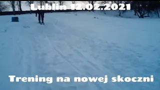 Trening na nowej skoczni narciarskiej w Lublinie 12.02.2021