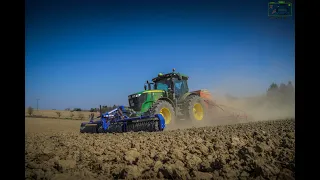 John Deere 7260R/ Dalbo Frontflex 600 / Kverneland ts-drill/ Hafer säen