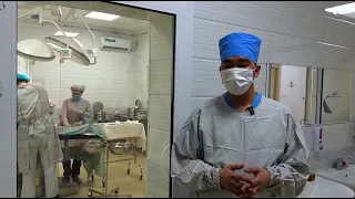 "Medical centre" klinikamız tájriybeli Lor shıpakeri Almat Rustamov operaciya ótkermekte.