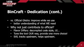 #HITB2021SIN D1T2 Taking Ghidra To The Next Level - Zhanzhao Ding