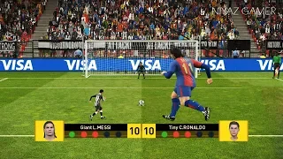 Giant L.MESSI vs Tiny C.RONALDO | Penalty Shootout | PES 2019 Gameplay PC