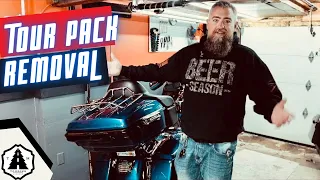 How To Remove the Tour Pack on a HARLEY DAVIDSON 14+ | Road Glide Refresh Project