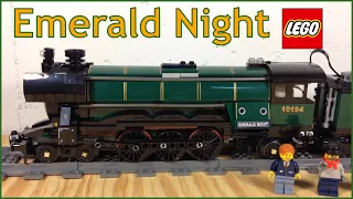 LEGO Train 10194 Emerald Night Steam Locomotive and Passenger Car - review