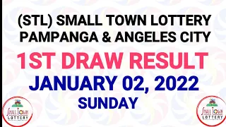 1st Draw STL Pampanga, STL Angeles January 2 2022 (Sunday) Result | SunCove Dra2, Lake Tahoe Draw