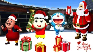 GTAV : Shinchan Chirstmas Gifts Doraemon Motu Patlu Franklin Gifts GTA