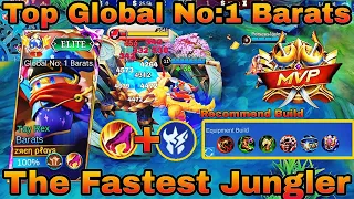 Top Global Barats 2024 Fastest Jungler Meta Heroes|Meta Heroes 2024 Gameplay