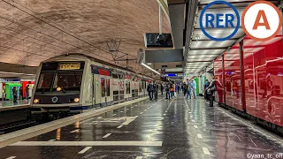 ( RER A ) bruit très étrange au  démarrage d’un MI2N  à ￼1:18 😨 en gare de Nanterre université.￼