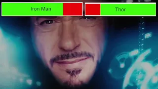 Iron Man vs. Thor with healthbars (Edited By @GabrielDietrichson)