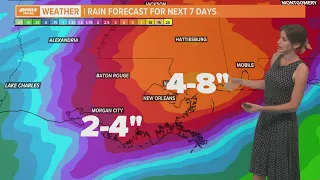 Stormy pattern and a flooding risk starting Tuesday