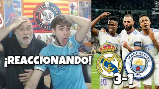 HINCHAS del BARÇA REACCIONAN al REAL MADRID 3-1 MANCHESTER CITY💣😱REMONTADA IMPOSIBLE *cabreo máximo*