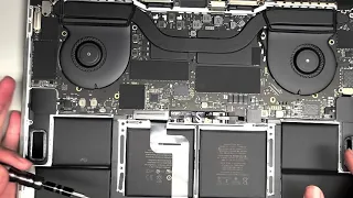 2018 15" MacBook Pro A1990 Disassembly Motherboard Logicboard Removal Replacement Not Upgradeable