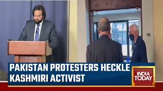 Pakistan Protesters Disrupt Event On J&K In US; Pakistan Protesters Heckle Kashmiri Activist | Watch