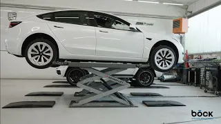 Hebegummiklotz für Tesla Model 3 auf KFZ- Scherenhebebühnen