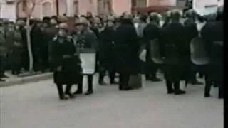 The Soviet army in Baku on January, 20th, 1990