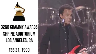 Billy Joel - We Didn't Start the Fire - Live at the 32nd Grammy Awards (Feb 21, 1990)