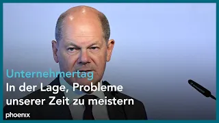 Rede von Bundeskanzler Olaf Scholz beim Unternehmertag NRW am 16.08.23