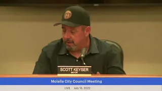 Molalla City Council Meeting July 13 ,  2022