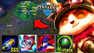 MONEY MAKER TEEMO GETS A PENTAKILL WITH SHROOMS - League of Legends