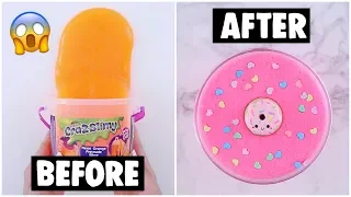 EXTREME STORE BOUGHT SLIME MAKEOVER CHALLENGE *fixing $5 cheap slime*