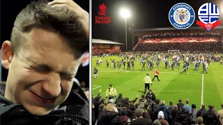 Fans RAID the PITCH in EXTRA TIME at Stockport vs Bolton