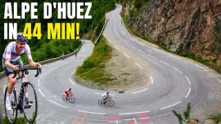 Climb Alpe d'Huez At TOUR DE FRANCE Cyclist SPEED!