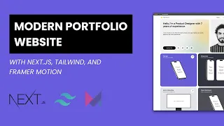 Modern portfolio website with Next.js, Framer Motion, TailwindCSS