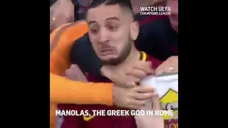 Peter Drury: "Roma have risen from their ruins. Manolas, a Greek god in Rome!" 😍🇬🇷