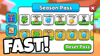 How To Complete The Season Pass FAST In Arm Wrestle Simulator!