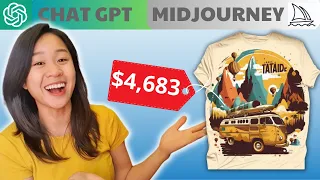 Kiếm tiền THỤ ĐỘNG với Chat GPT + Midjourney | Bán áo thun 💵🚀