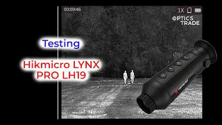 Hikmicro LYNX PRO-LH19 Thermal Imaging Monocular Testing | Optics Trade See Through