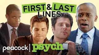 First and Last Lines Spoken By the Psych Cast | Psych